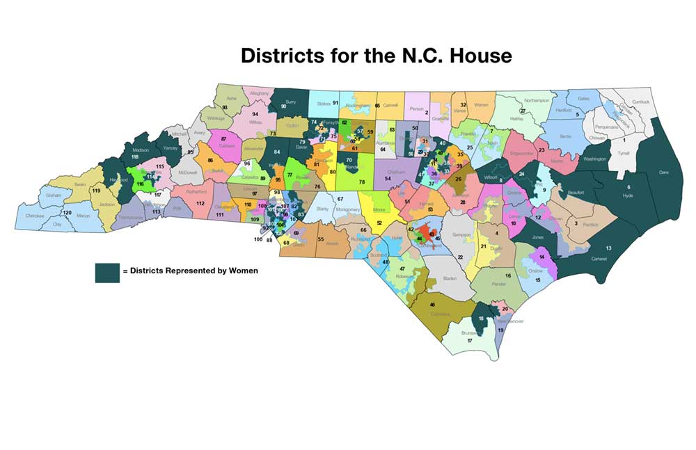 Districts for the NC House