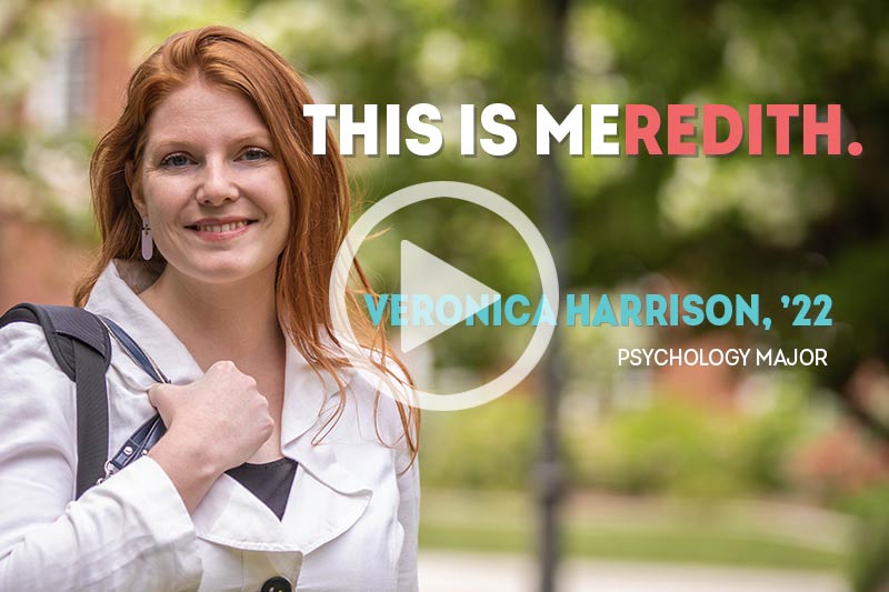 Psychology major Veronica Harrison.